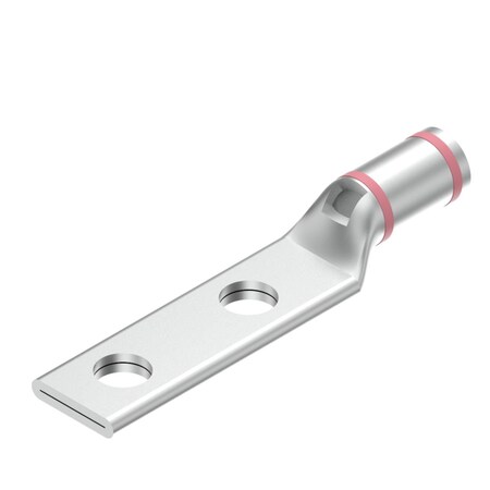 Burndy HYLUG, Copper Compression Lug, 2 Hole w/ Inspection Window, 1/0 Flex, YAV25L2TC38FX